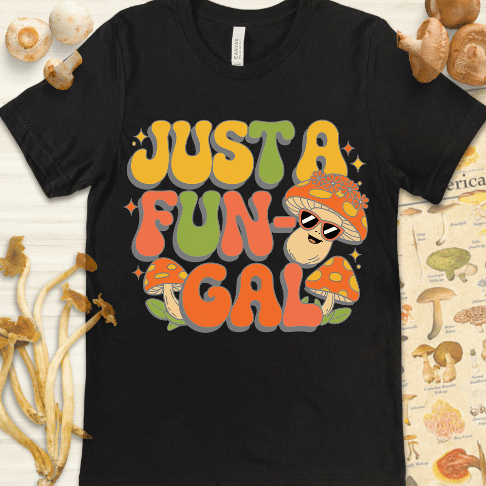 Just A Fun-Gal Cute Tee Black