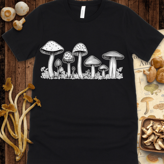 White Fungi Art Tee