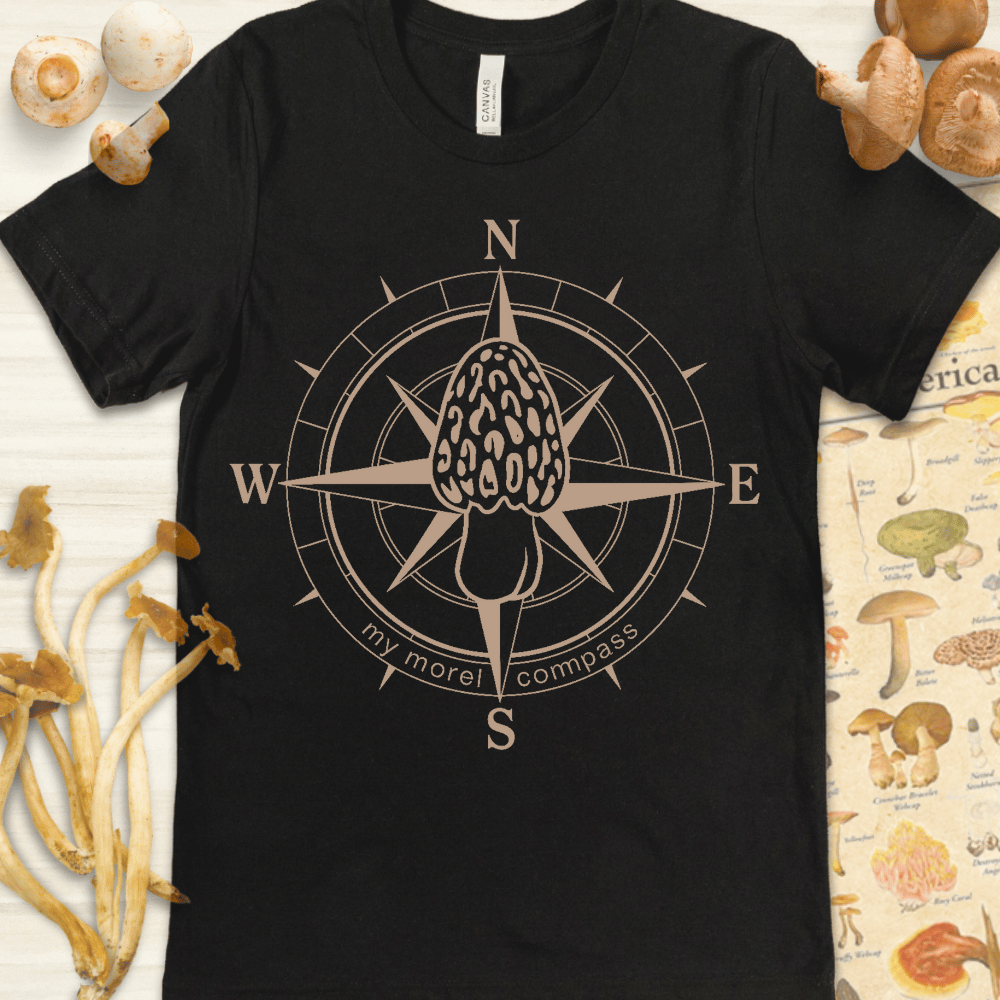 Morel Compass Tee Black