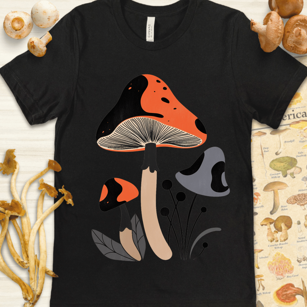 Fungi Flare Tee Black