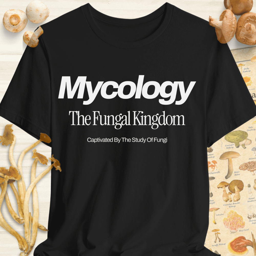 Mycology The Fungal Kingdom Tee Black
