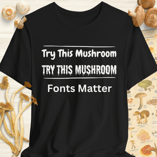Fonts Matter Tee Black