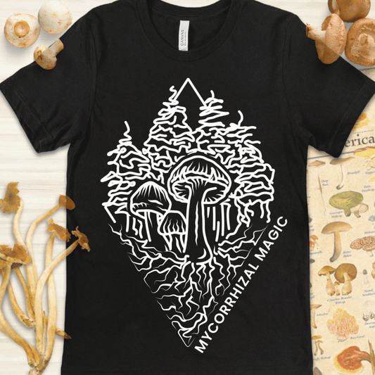 Mycorrhizal Magic Tee Black