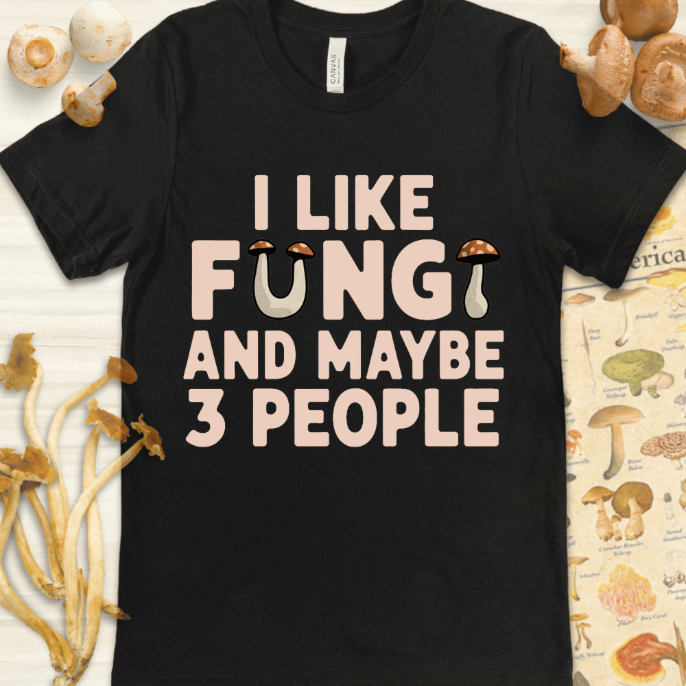 Fungi & 3 People Tee Black