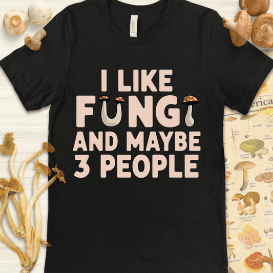 Fungi & 3 People Tee Black