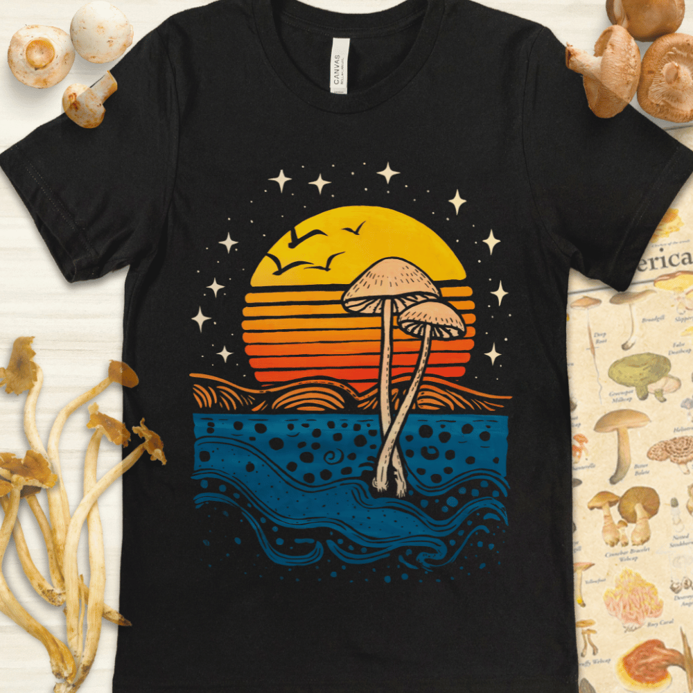 Twilight Fungal Skies Tee Black
