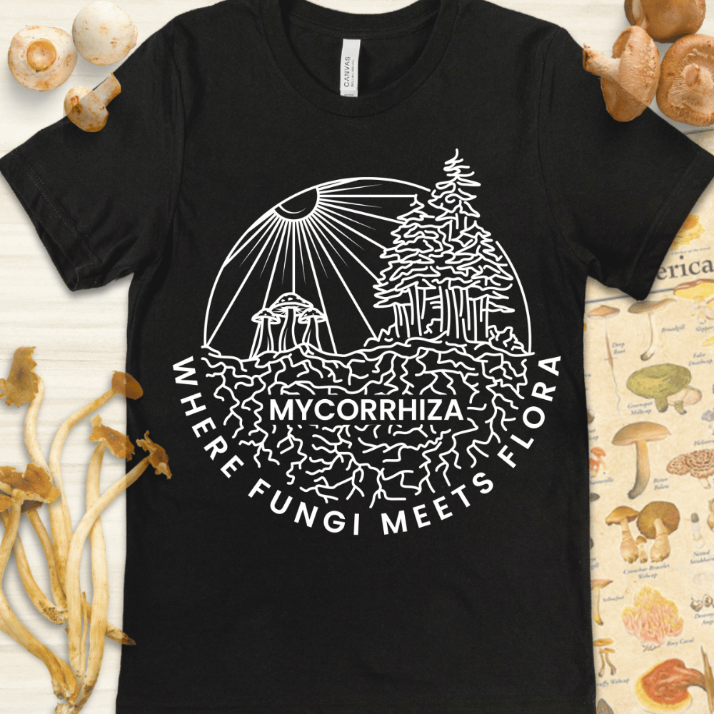 Mycorrhiza Fungi Tee Black
