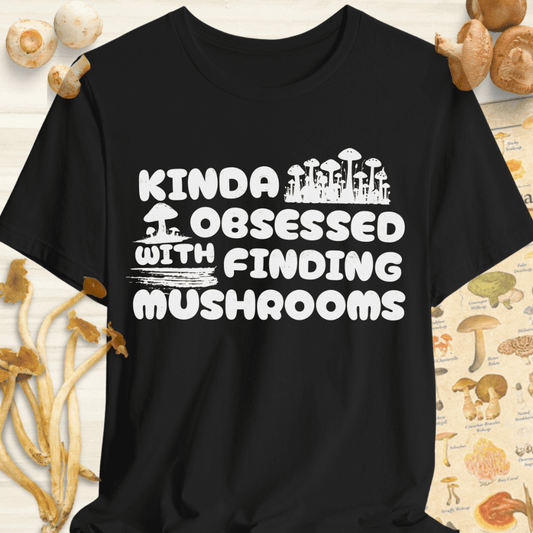 Obsessed Shrooms Tee Black