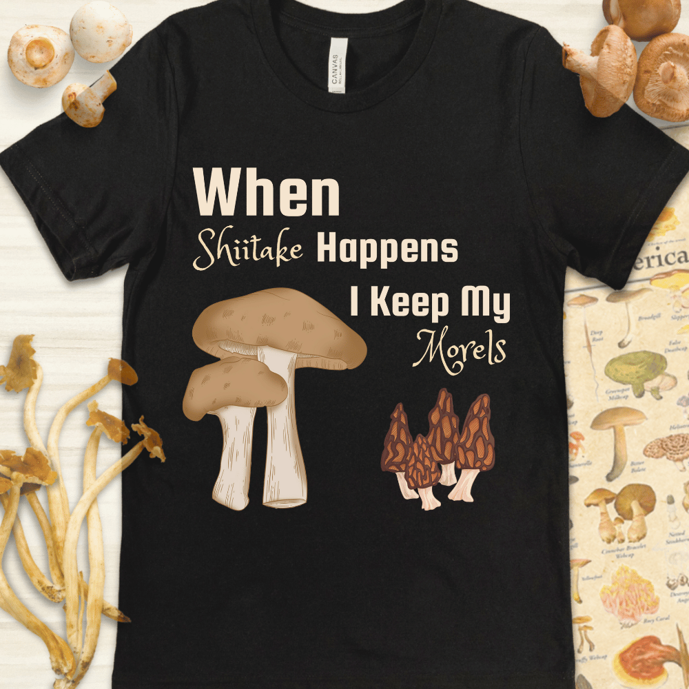 Shitake My Morels Tee Black