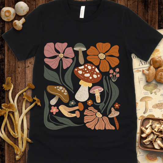 Boho Shroom & Flower Tee