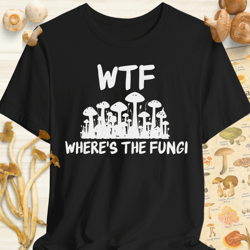 Where's The Fungi Tee Black