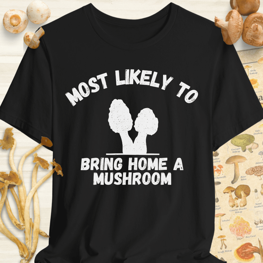 Bring A Mushroom Tee Black