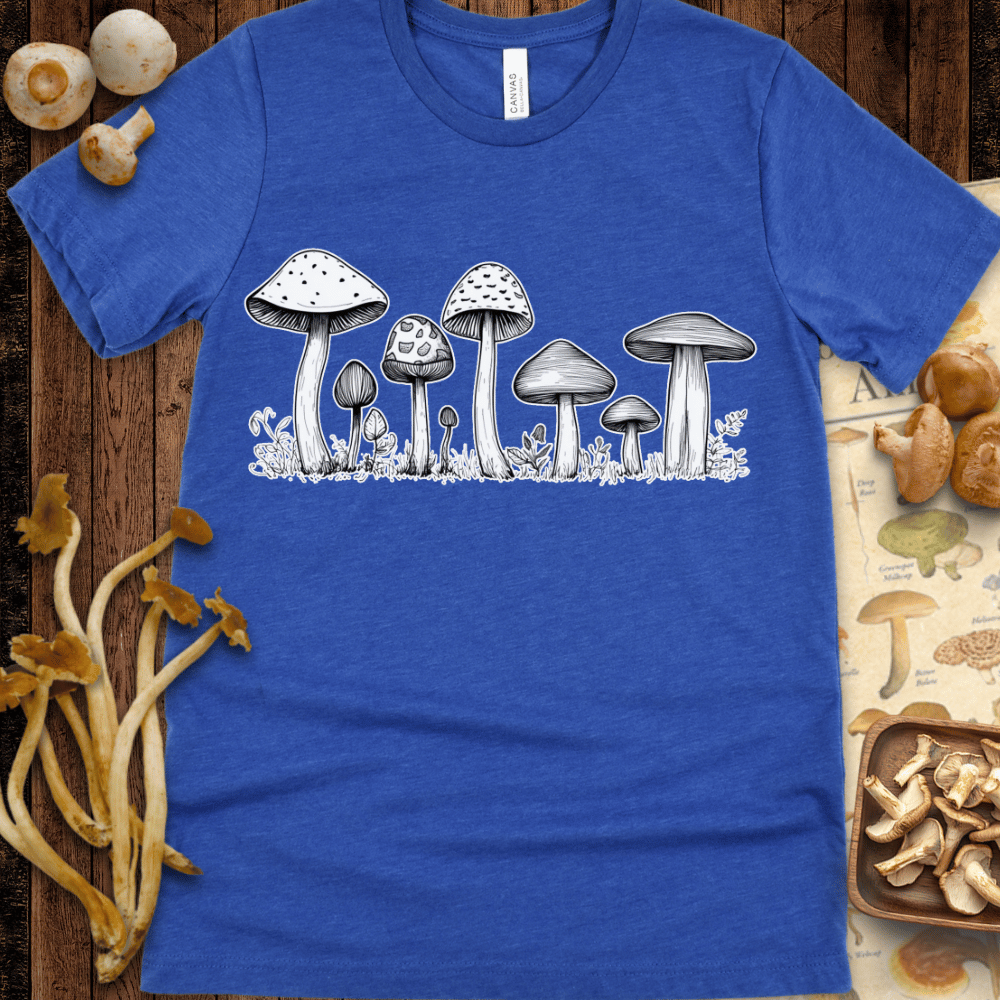 White Fungi Art Tee