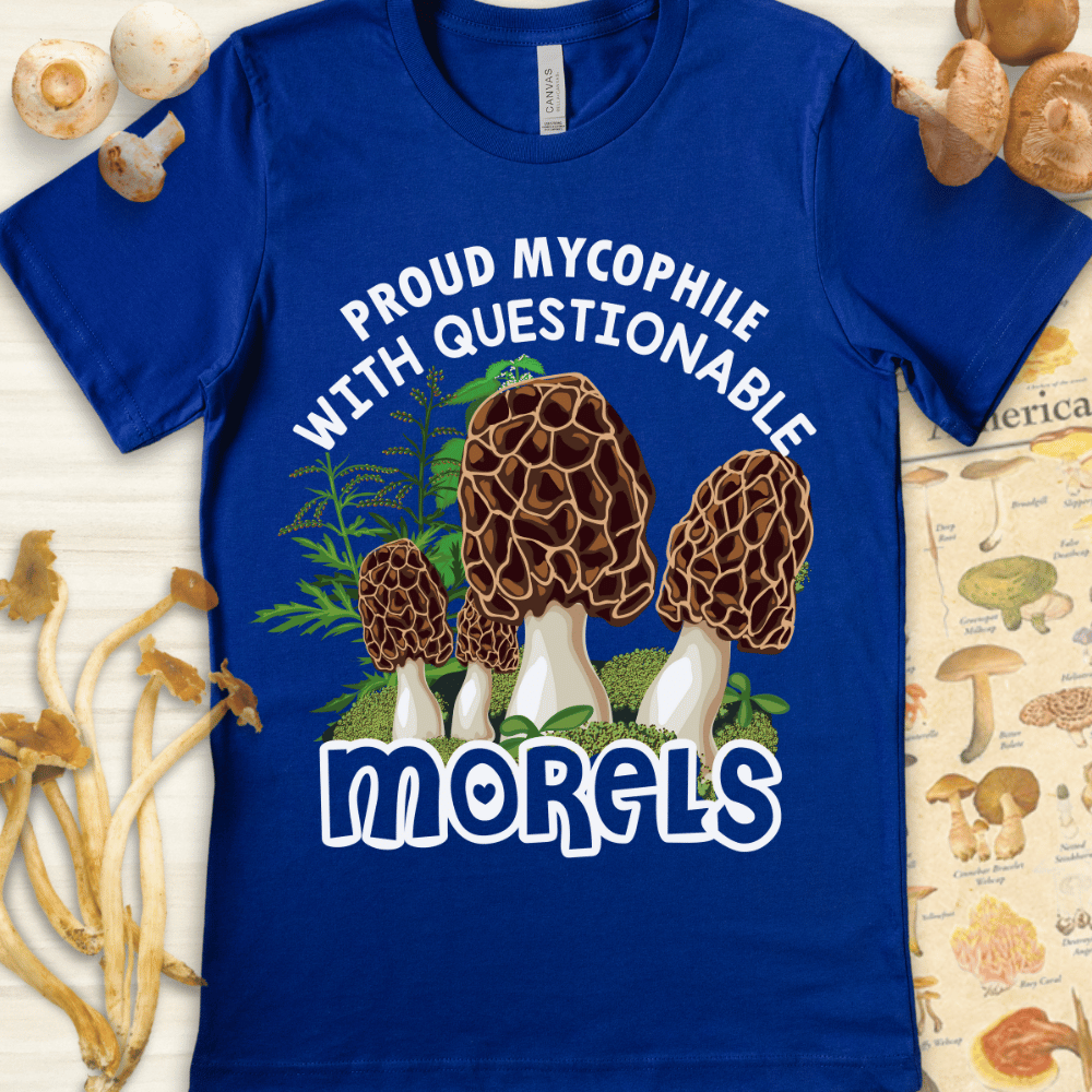 Proud Mycophile Tee Blue