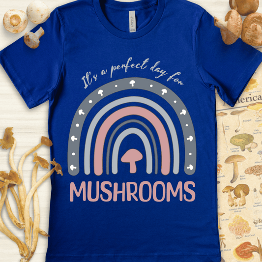 Perfect Mushrooms Tee Blue