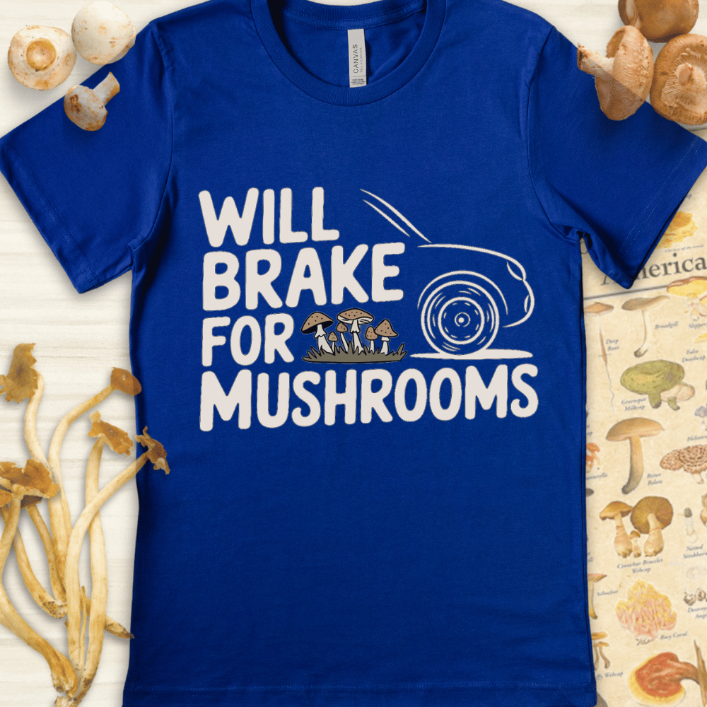 Break Mushrooms Tee Blue