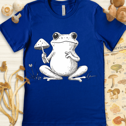 Fungi Frog White Tee Blue