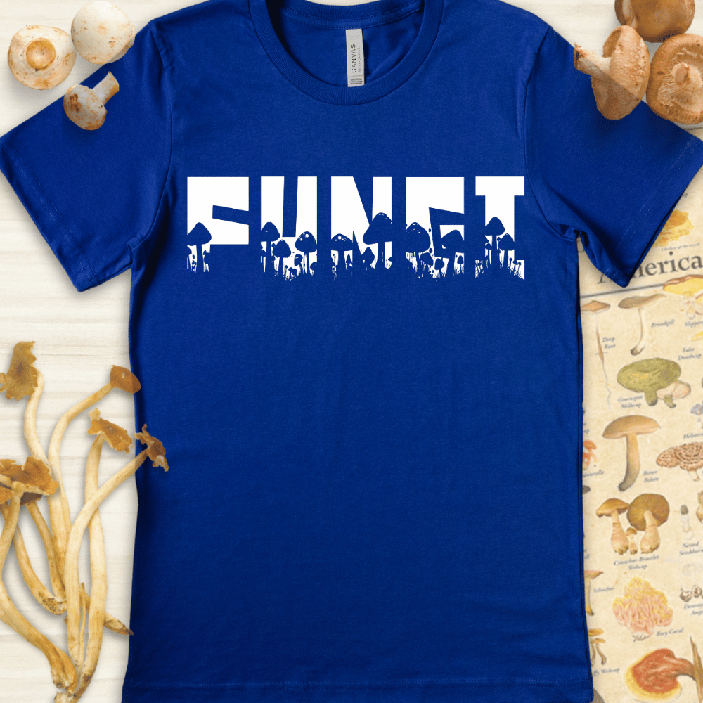 Fungi Shadows Tee Blue