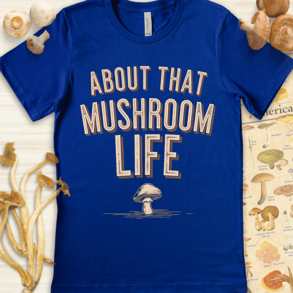 Mushroom Life Tee Blue