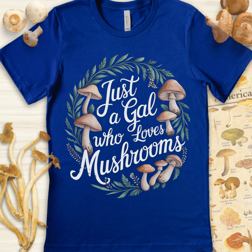 Gal Who Loves Tee Blue