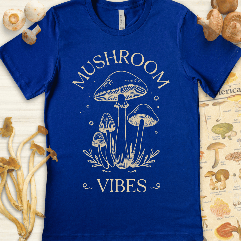 Mushroom Vibes Tee Blue