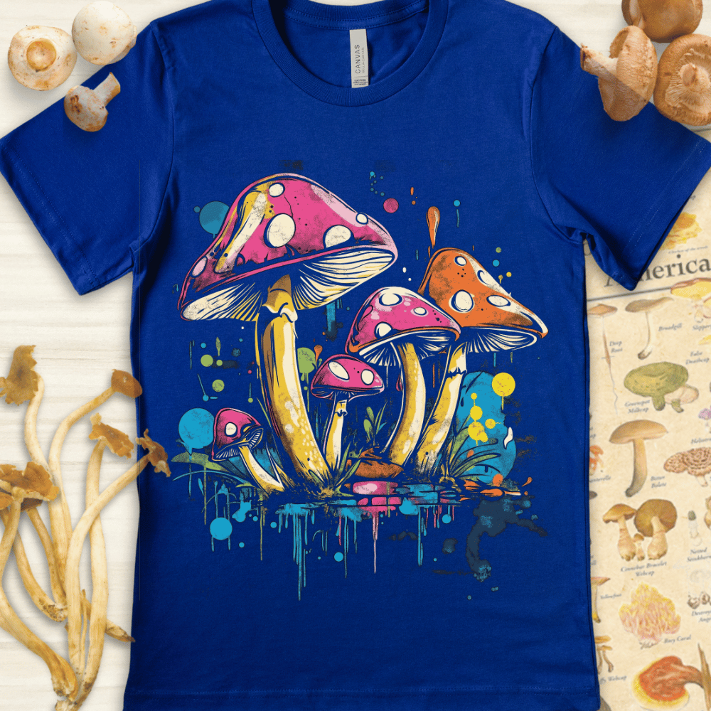 Urban Shrooms Tee Blue