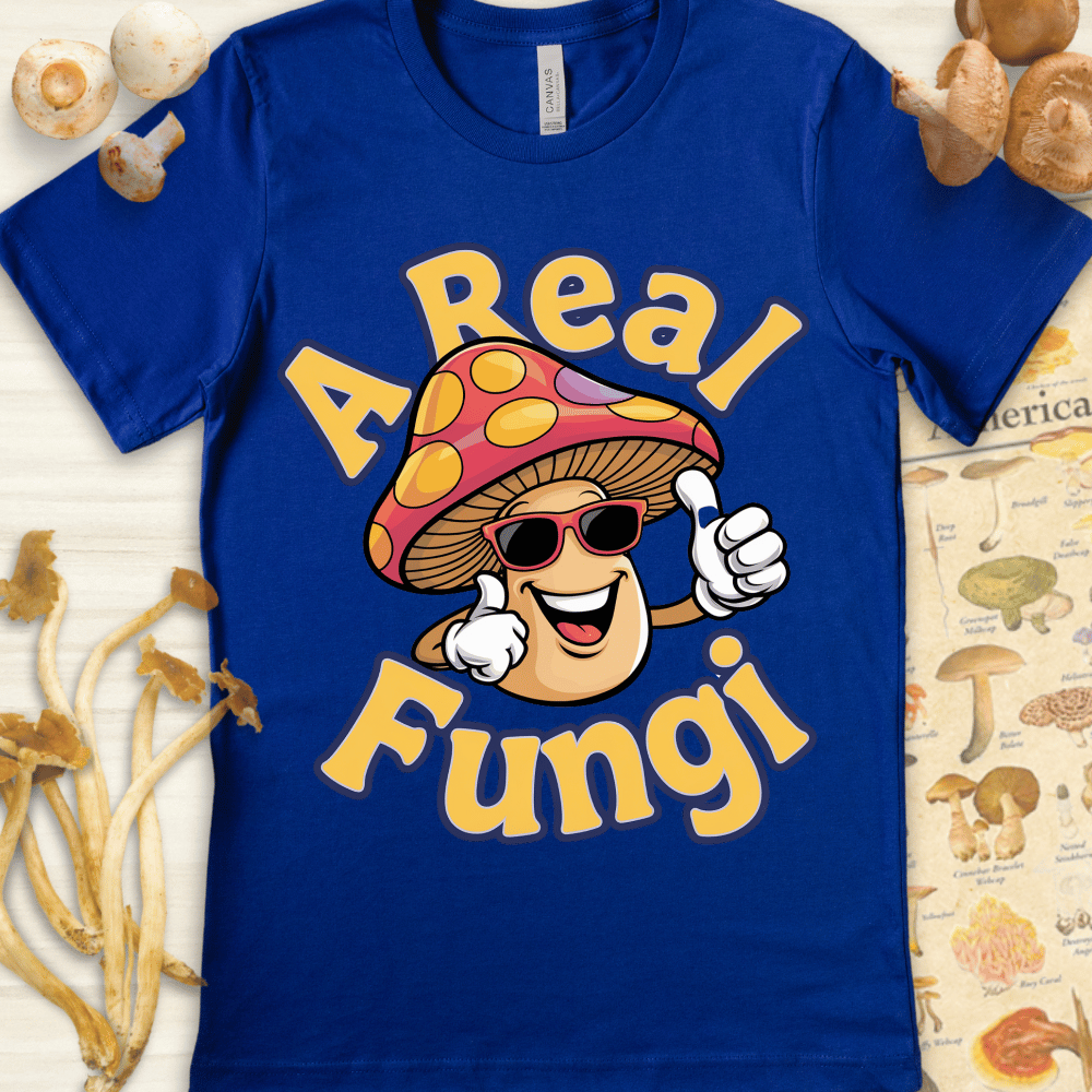 A Real Fungi Cute Tee Blue