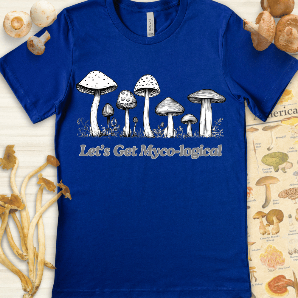 Myco-Logical Fungi Tee Blue