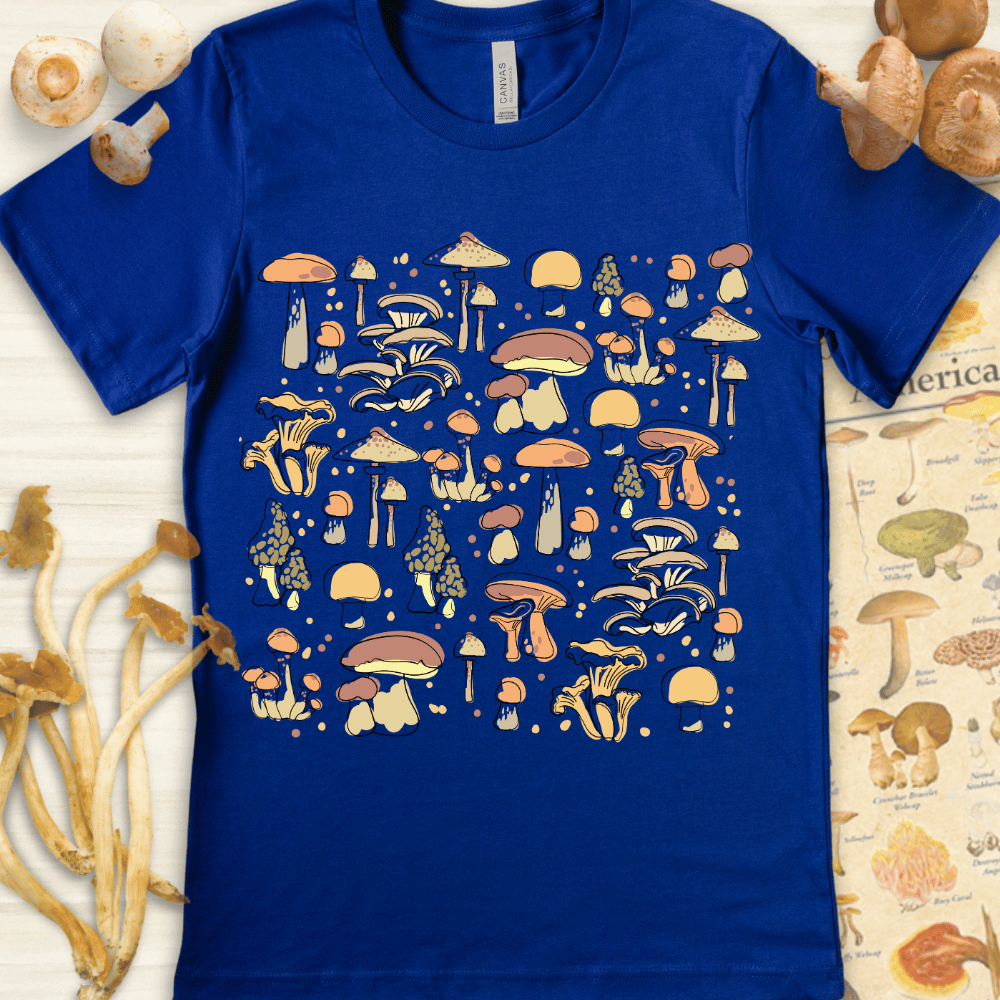 Mushroom Collage Tee Blue