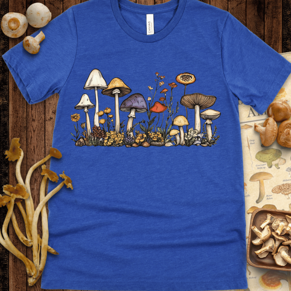 Line Art Fungi Fauna Tee