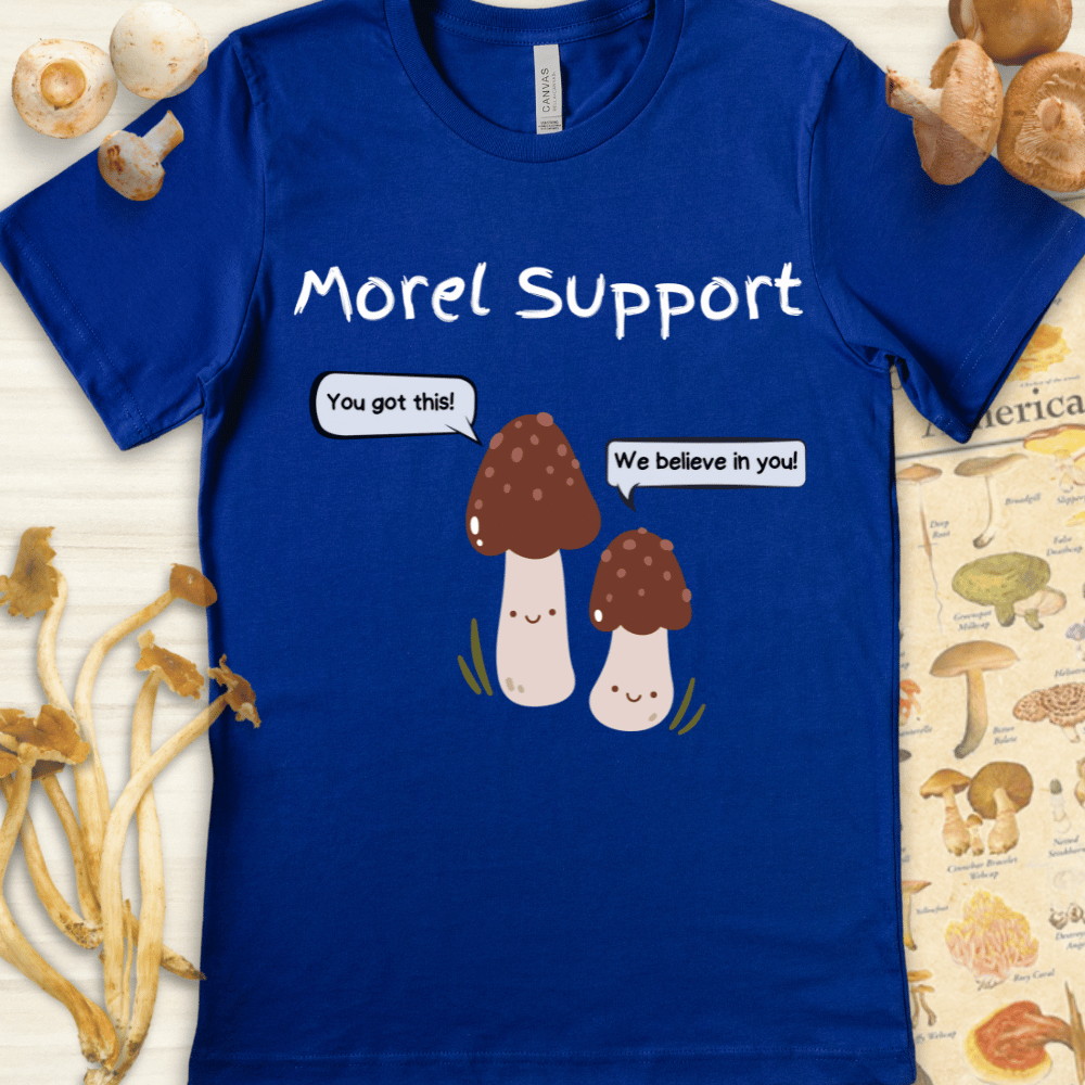 Morel Support Cute Tee Blue