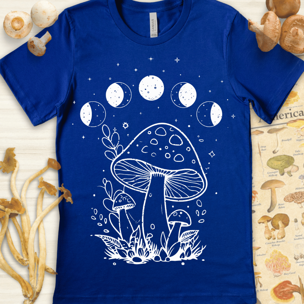 Mushroom Moon Tee Blue