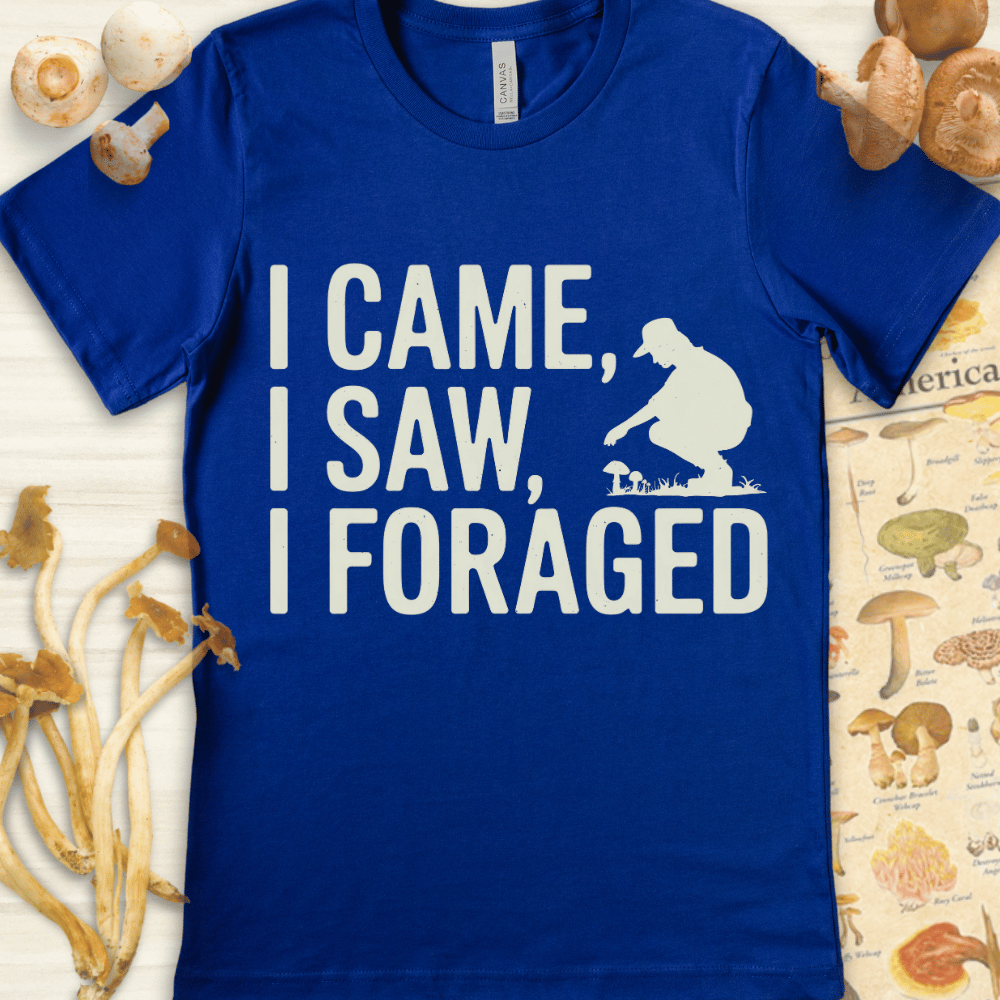 I Came I Foraged Tee Blue