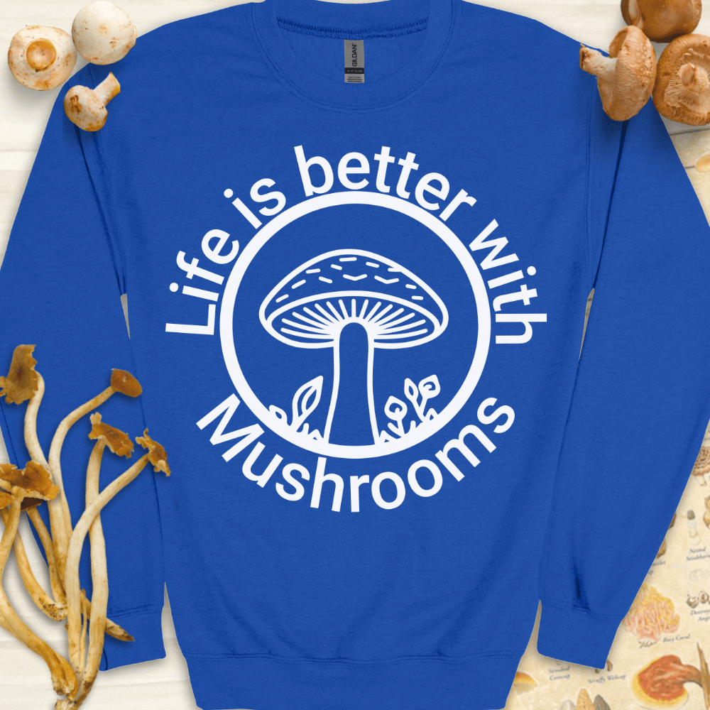 Life Is Better Sweatshirt Blue