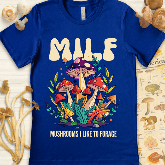 Milf Like To Forage Tee Blue