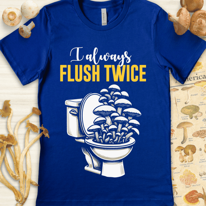 Flush Twice Harvest Tee Blue