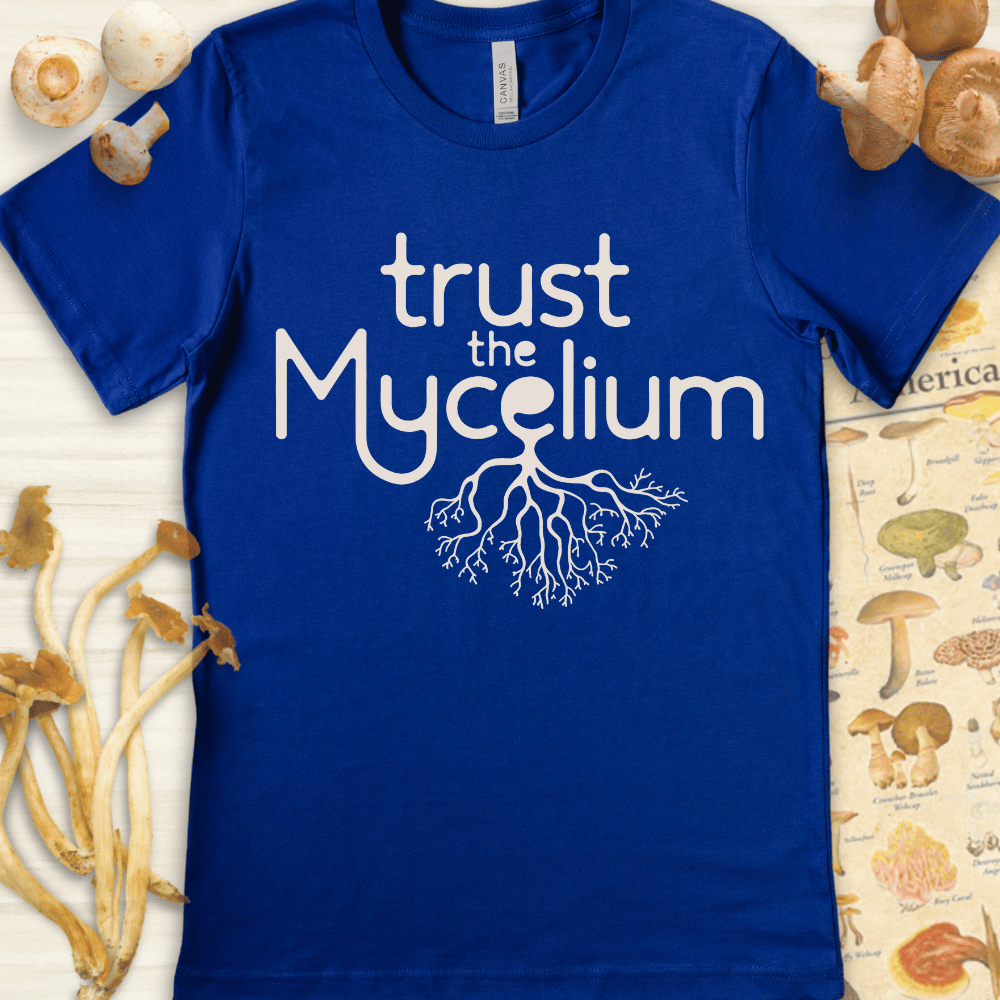 Trust Mycelium Tee Blue
