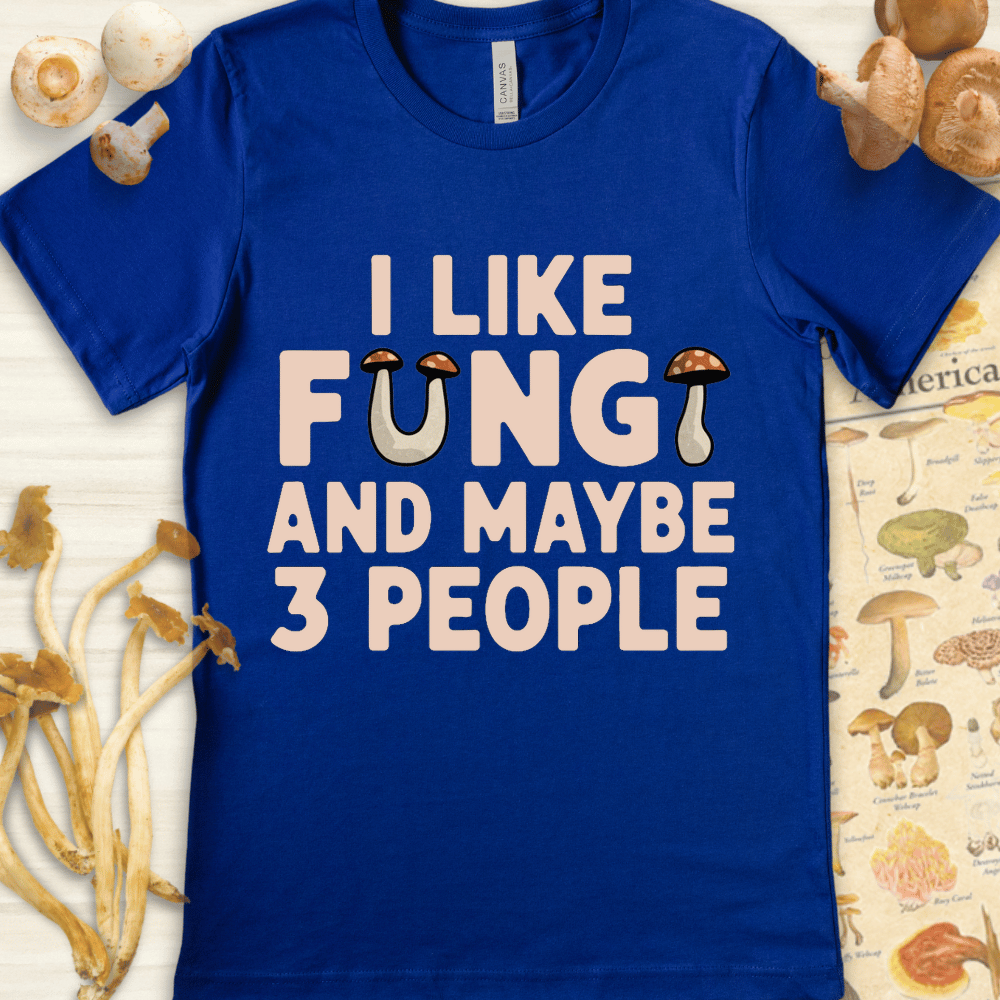 Fungi & 3 People Tee Blue