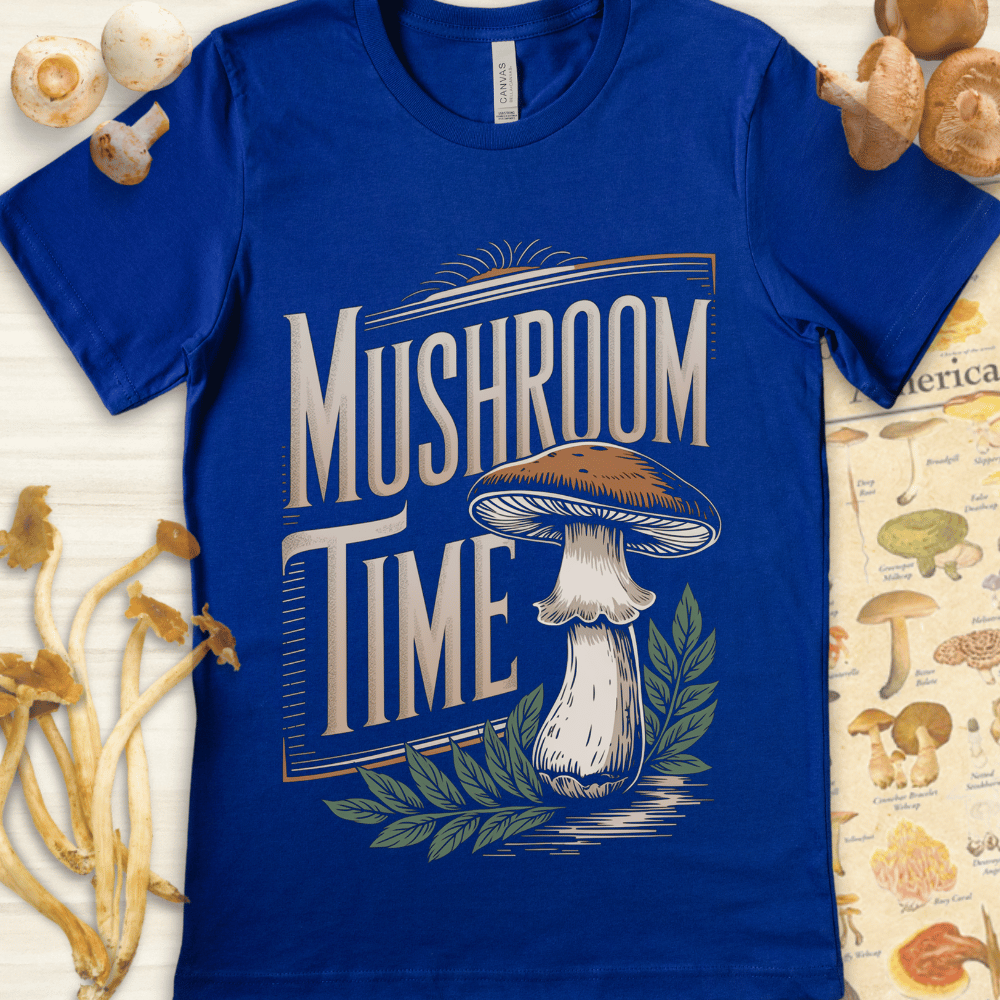 Mushroom Time Tee Blue