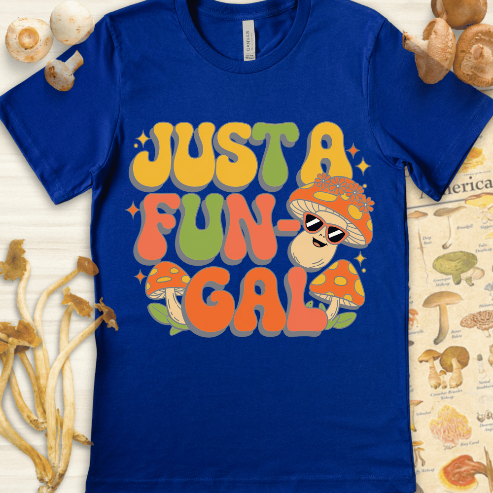 Just A Fun-Gal Cute Tee Blue