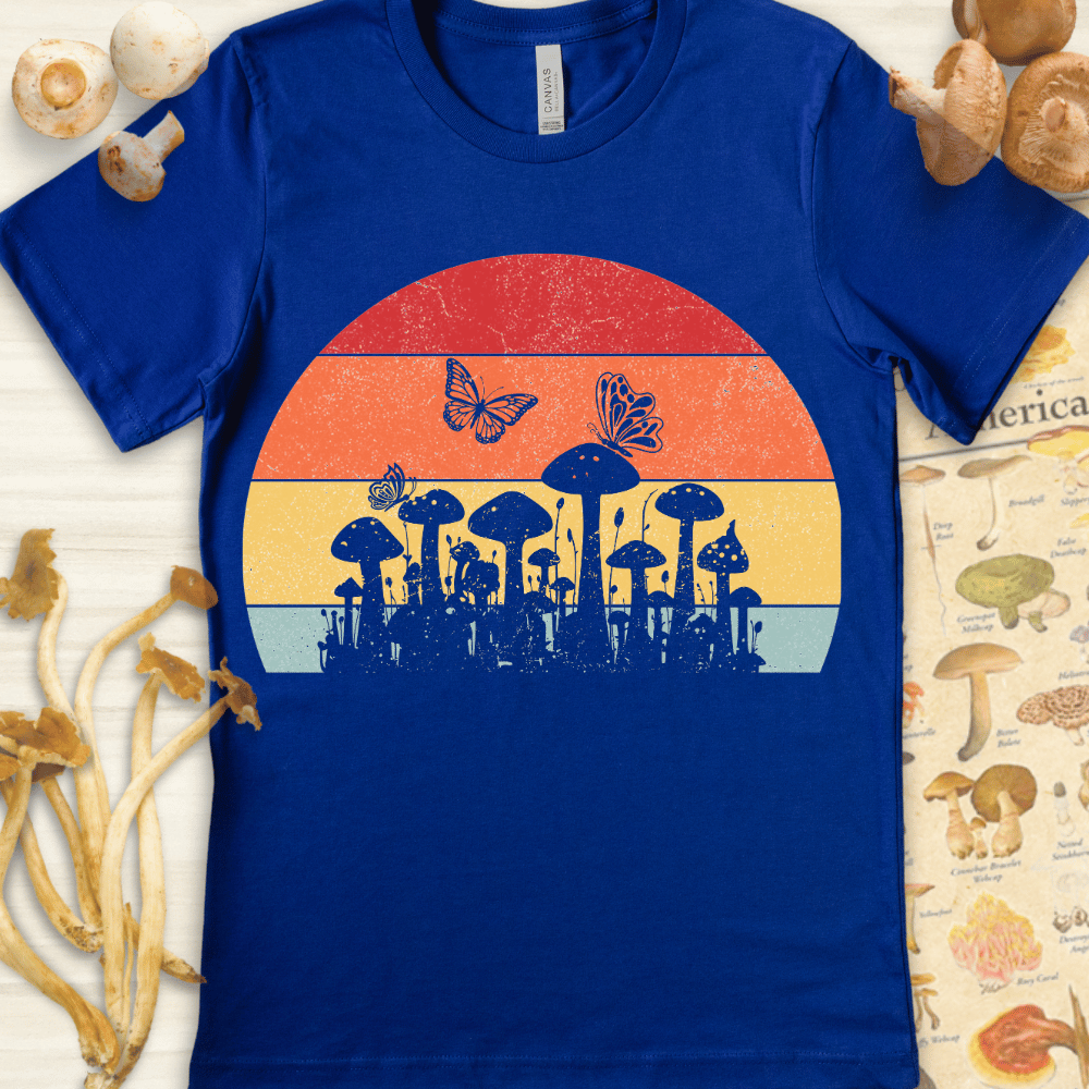Sunset Butter Flies Tee Blue
