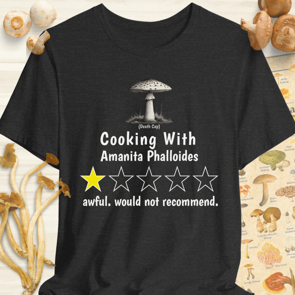 Death Cap 1 Star Tee Dark Grey