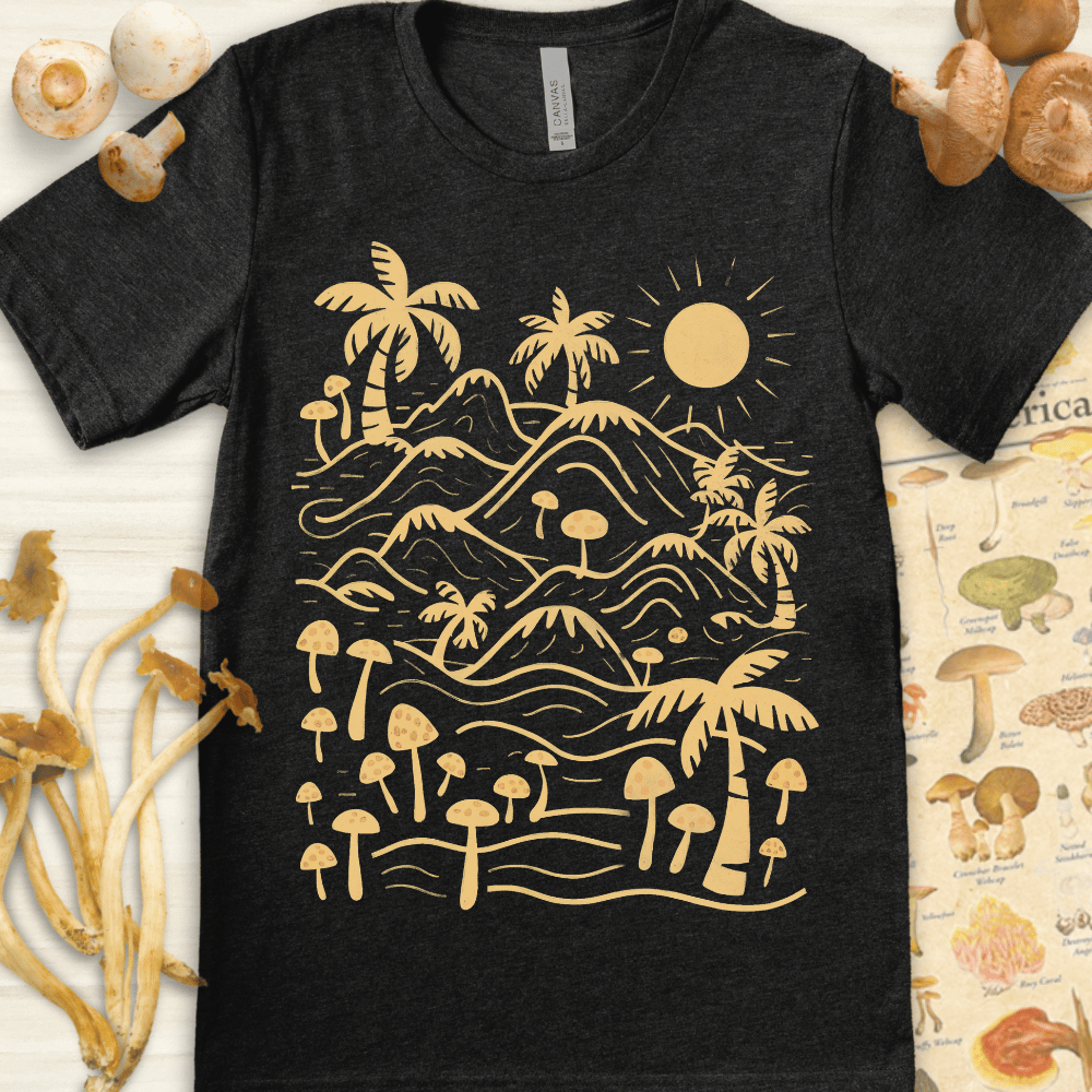 Shroom Paradise Tee Dark Grey