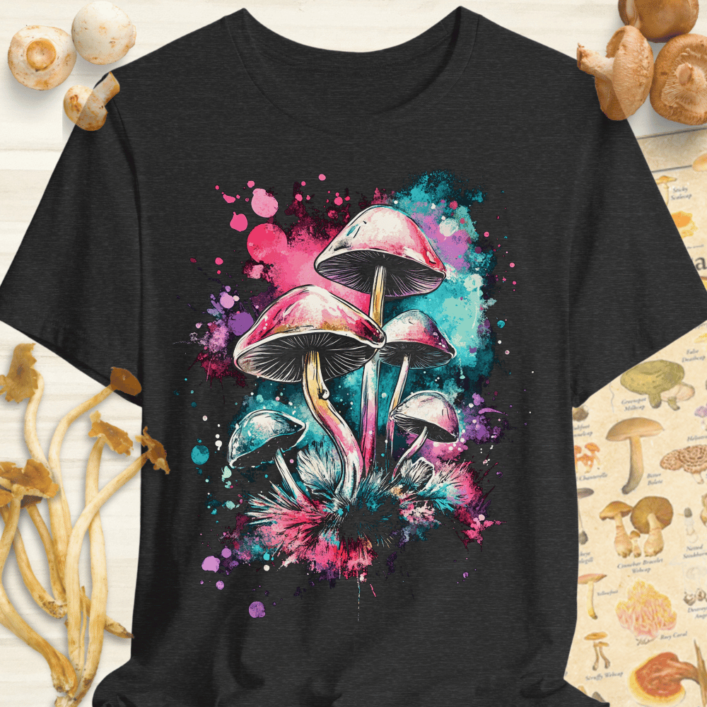 Fungal Water Splash Tee Dark Grey