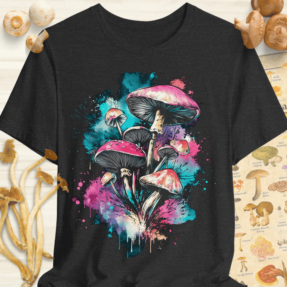 Fungal Water Splash Tee Dark Grey