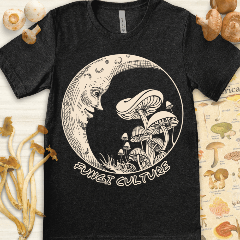 Fungi Culture Luna Tee Dark Grey