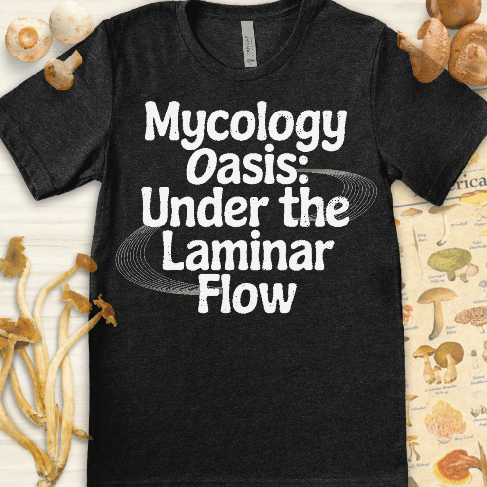 Mycology Oasis Tee Dark Grey