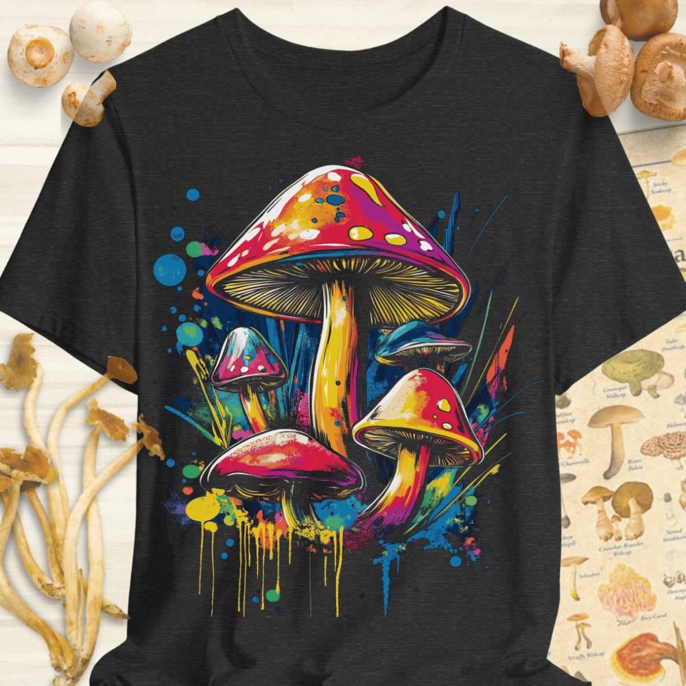 Fungal Street Art Tee Dark Grey