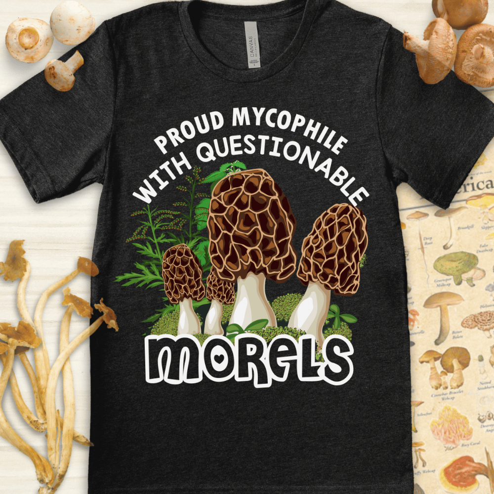 Proud Mycophile Tee Dark Grey
