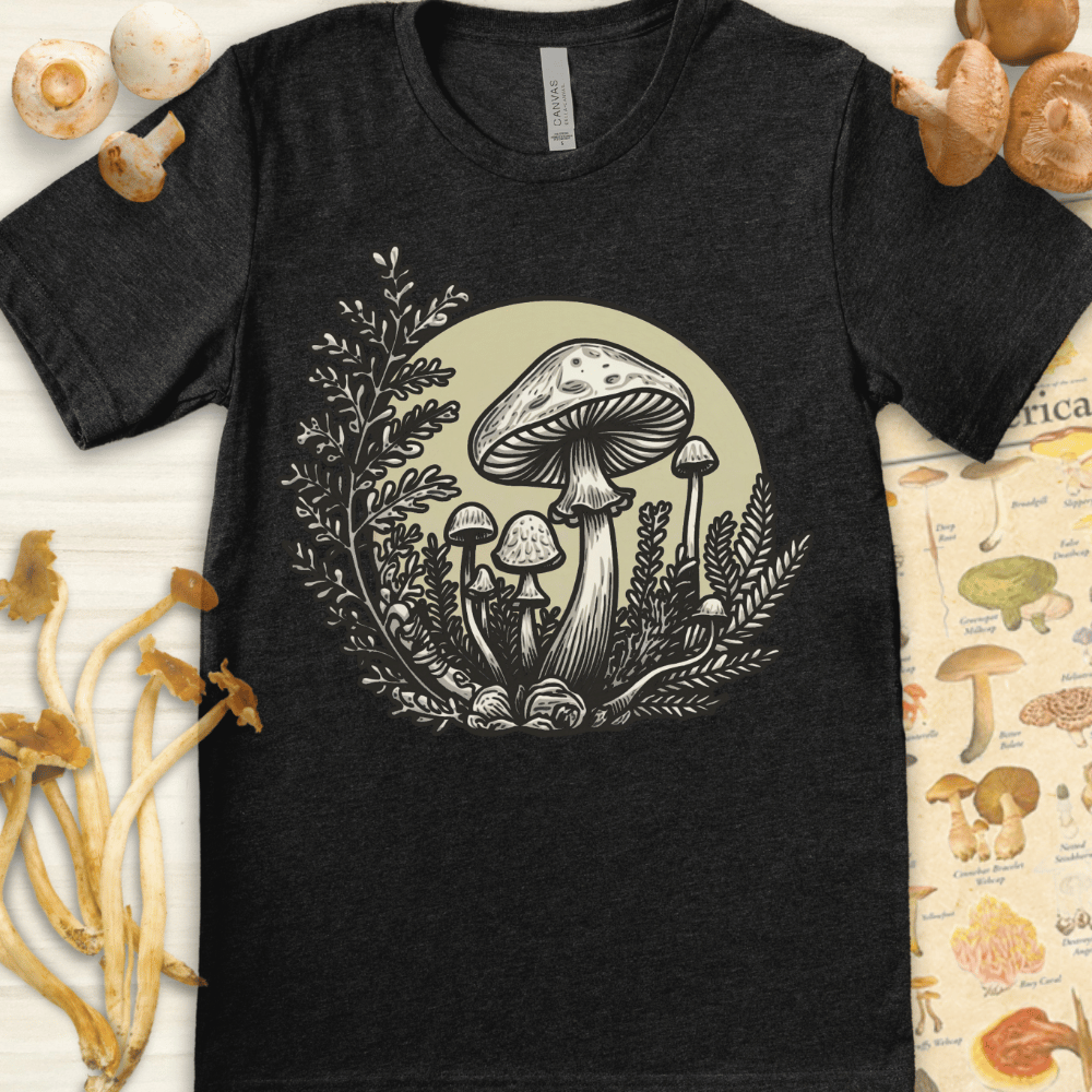 Moonlit Blooms Tee Dark Grey